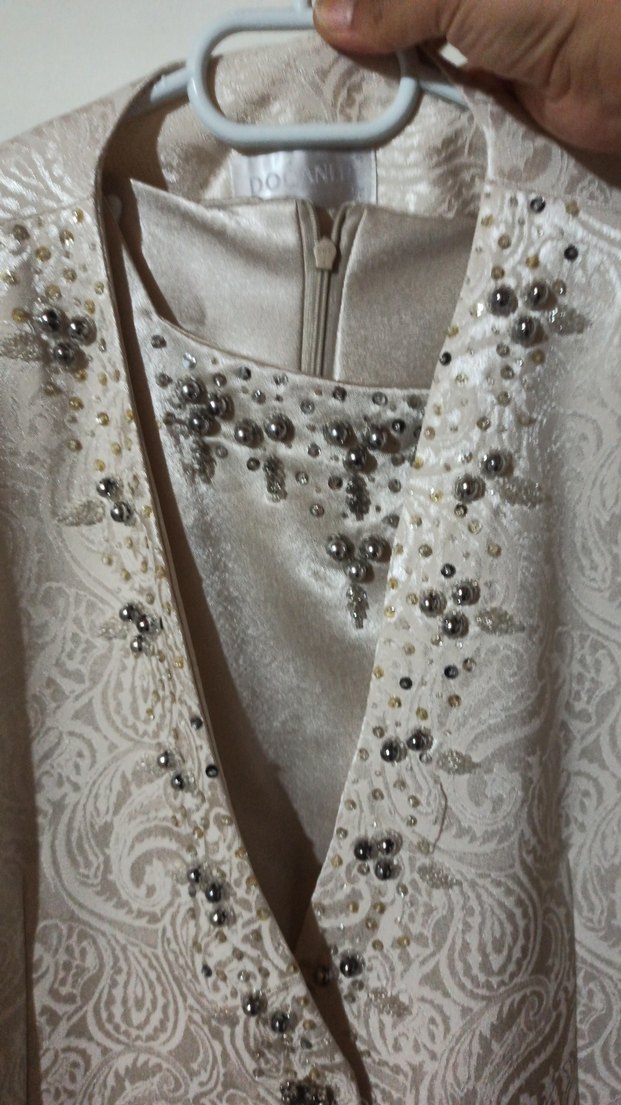 Dantel İşlemeli Beyaz Uzun Kollu 3 lu takım - Görsel 4