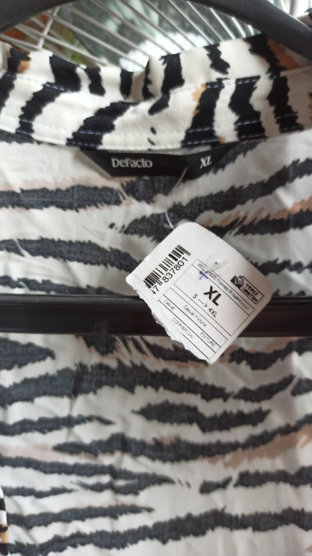 Zebra Desenli Kadın Gömlek - Görsel 3