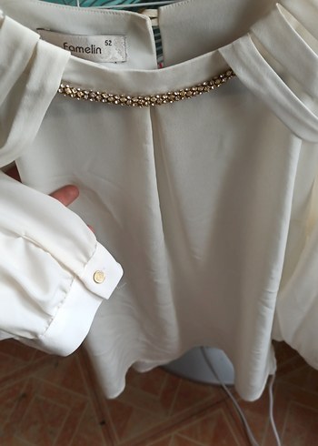 beyaz bluz - Görsel 5