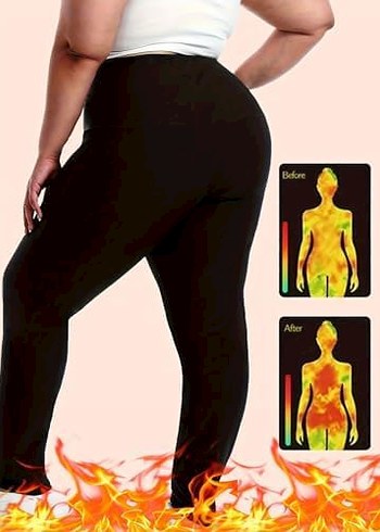 Siyah termal  Spor Tayt - Görsel 4