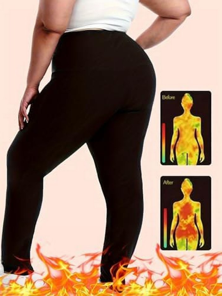 Siyah termal  Spor Tayt - Görsel 4