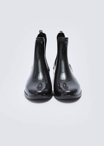 Siyah Parlak Kadın Stiletto Topuklu Bot - Görsel 4