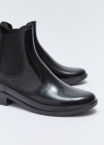 Siyah Parlak Kadın Stiletto Topuklu Bot - Görsel 5