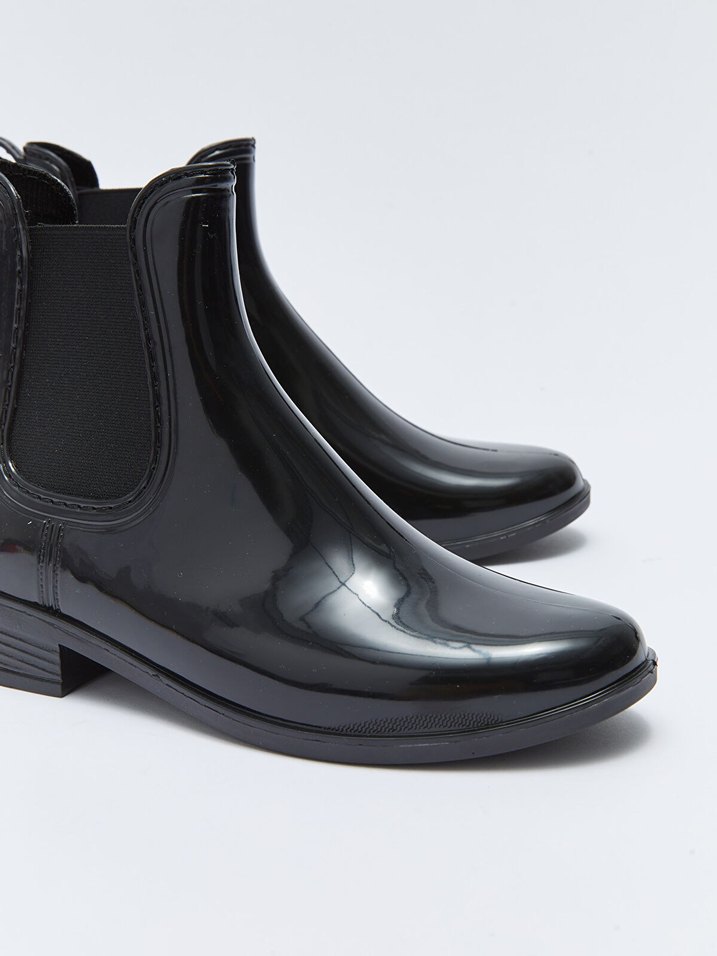 Siyah Parlak Kadın Stiletto Topuklu Bot - Görsel 5