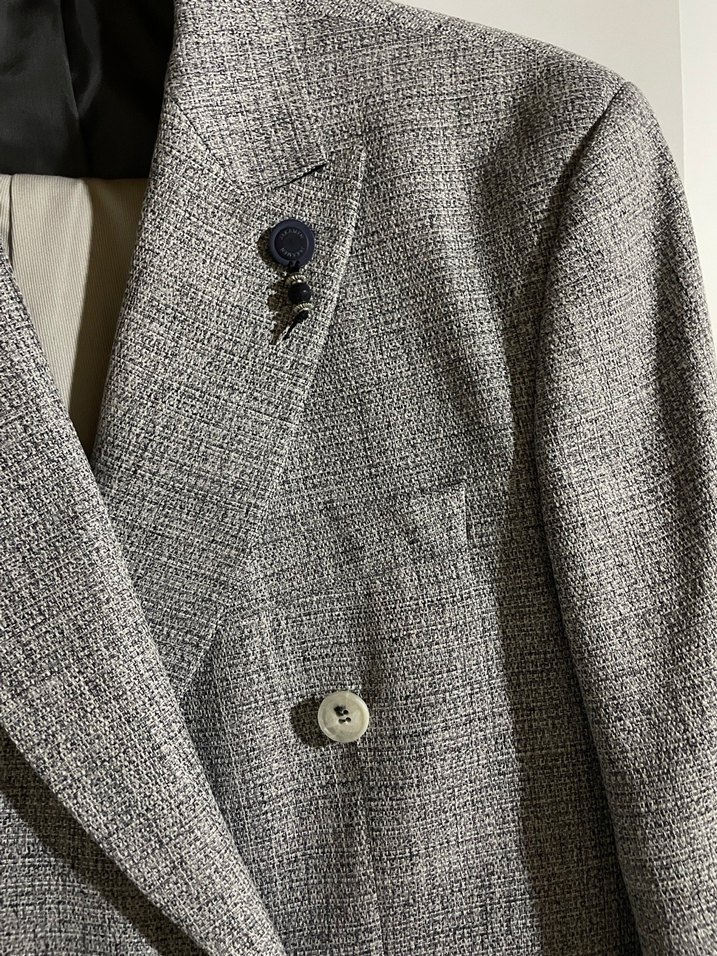 Düğmeli Gri Erkek Jakamen Ceket - Görsel 3