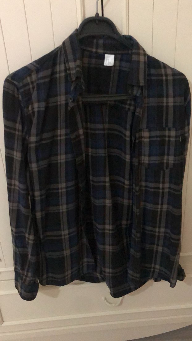 Erkek Düğmeli Uzun Kollu kışlık Gömlek - Görsel 3