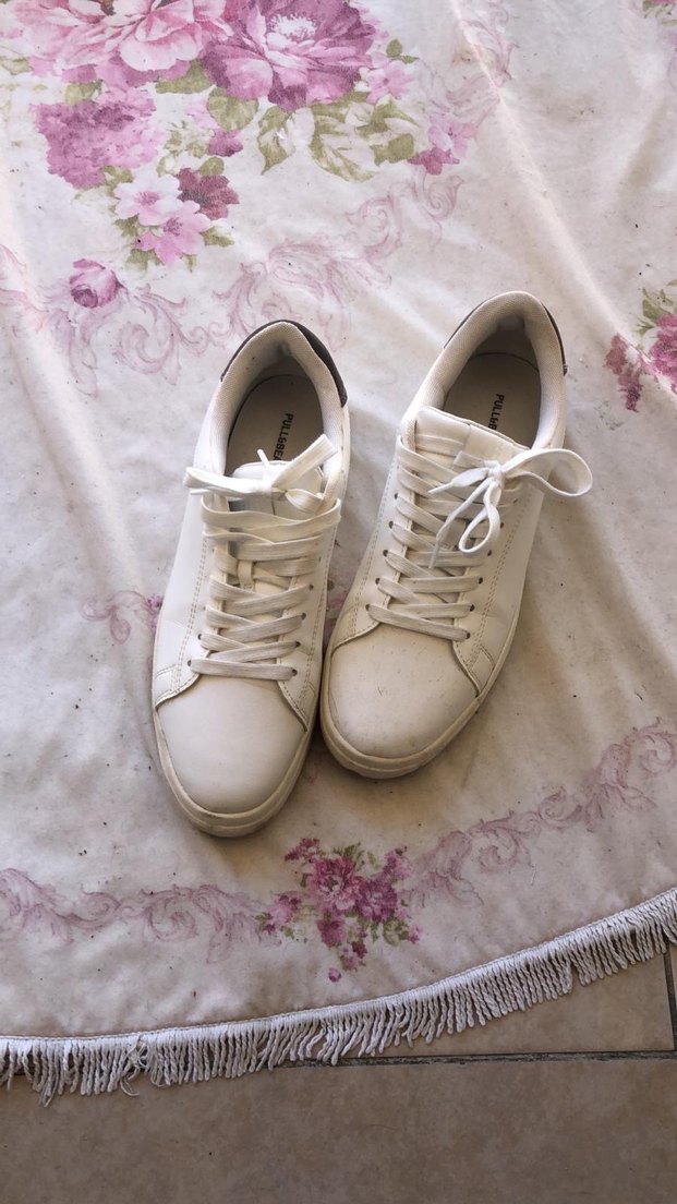 Beyaz Minimalist erkek Spor Ayakkabı - Görsel 2