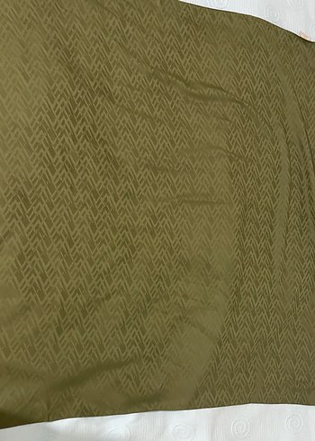 Ipeksi jakar zikzak desen eşarp haki - Görsel 3