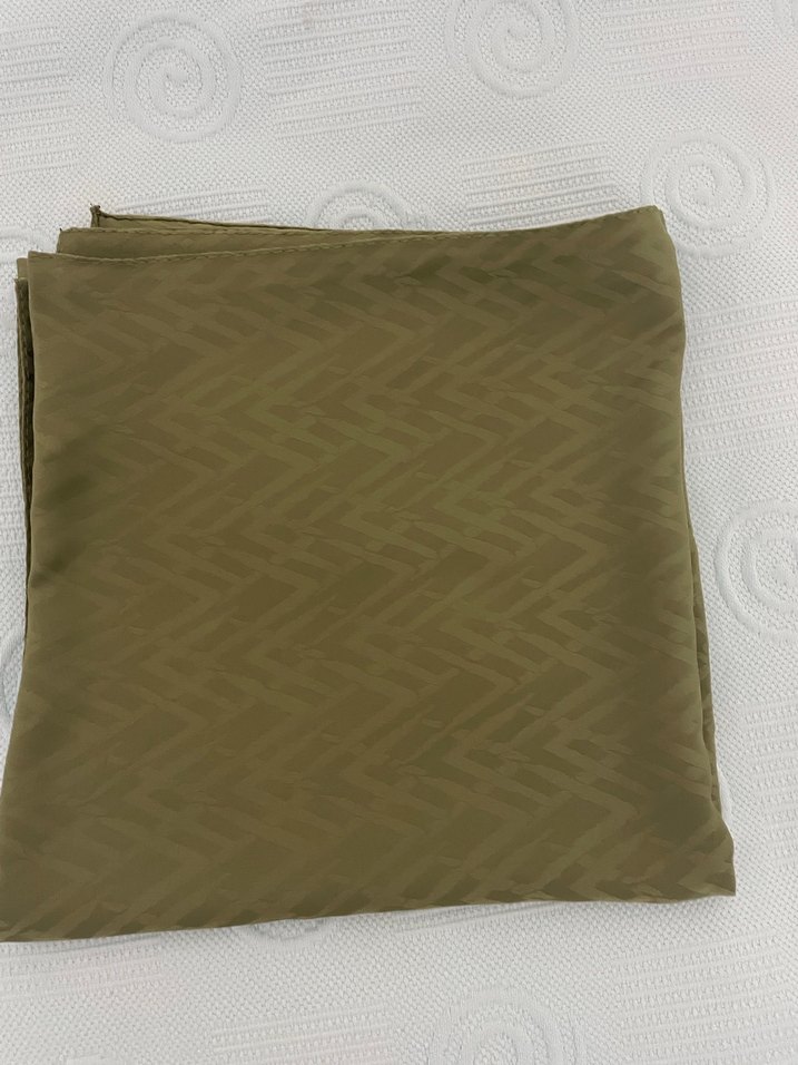 Ipeksi jakar zikzak desen eşarp haki - Görsel 2