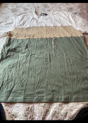 Erkek Renk Bloklu Pamuklu Kısa Kollu Tişört - Görsel 3