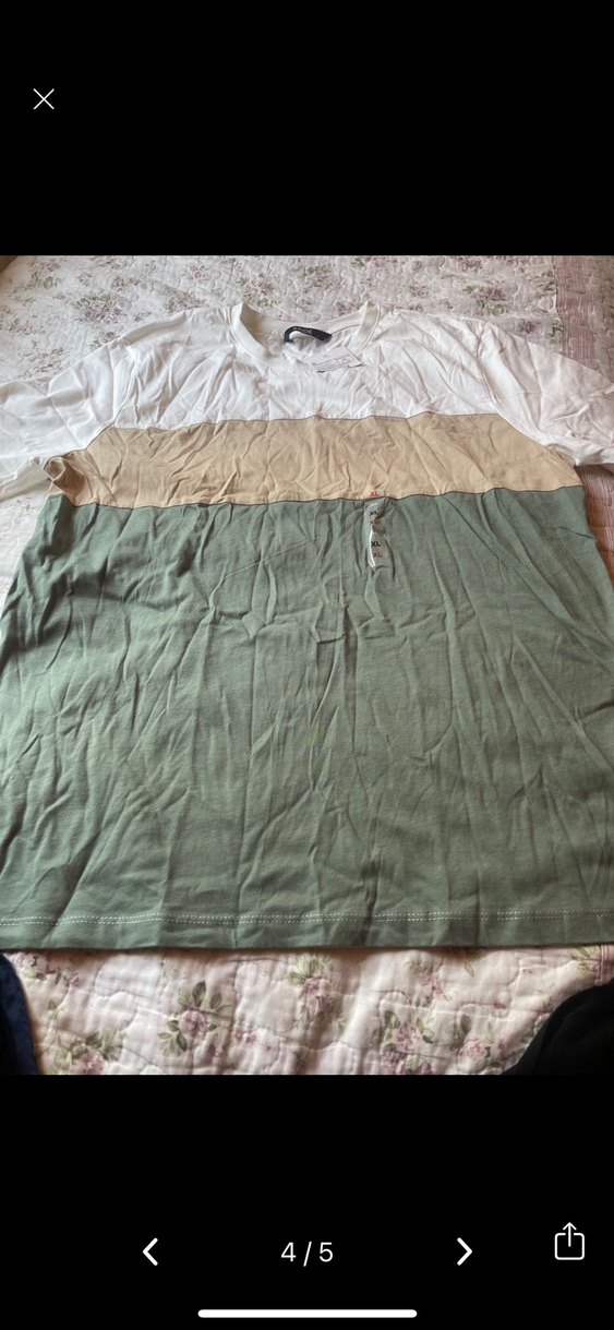 Erkek Renk Bloklu Pamuklu Kısa Kollu Tişört - Görsel 3