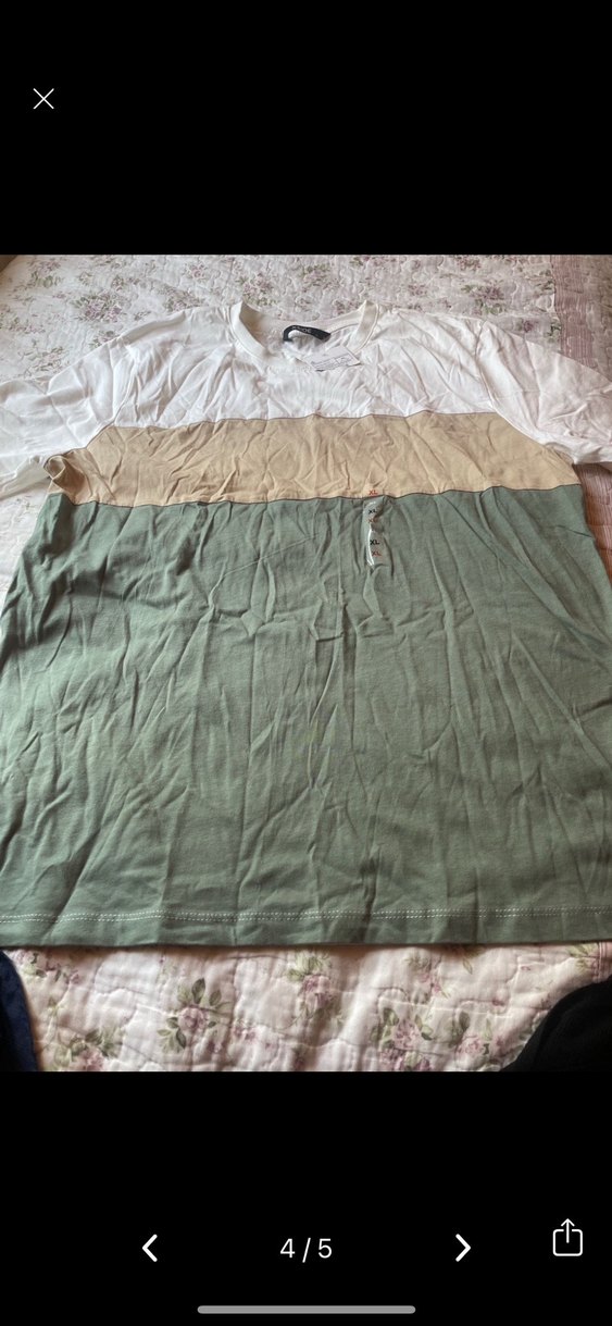 Erkek Renk Bloklu Pamuklu Kısa Kollu Tişört - Görsel 4