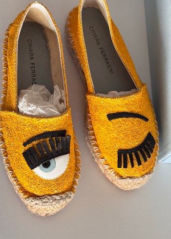 Chiara Ferragni  Sarı Renkli Kadın Espadril - Görsel 7