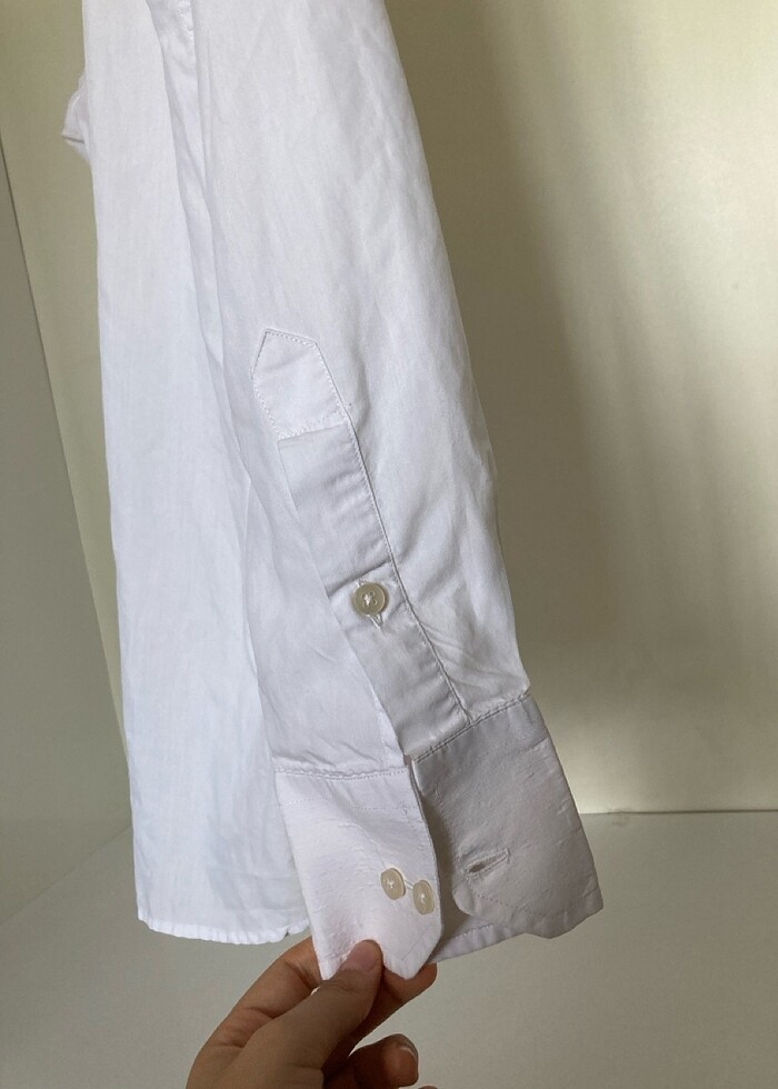 Erkek beyaz gömlek - Görsel 4