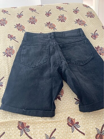 Siyah Kot Şort - Görsel 3