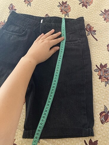 Siyah Kot Şort - Görsel 5