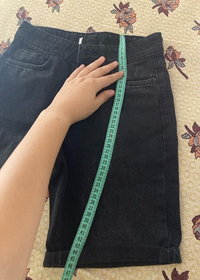 Siyah Kot Şort - Görsel 5