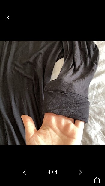 Tesettür siyah ceket - Görsel 4