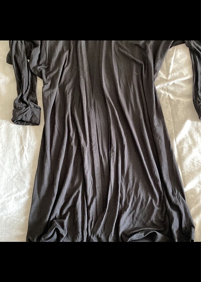 Tesettür siyah ceket - Görsel 3