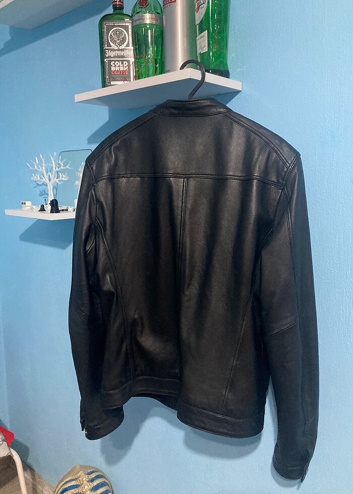 Gerçek deri ceket erkek - Görsel 4