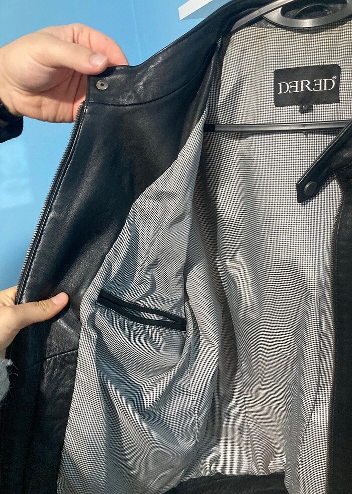 Gerçek deri ceket erkek - Görsel 5