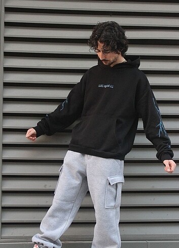 xl Beden siyah Renk Black squad orjinal sweatshirt