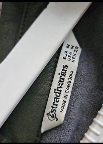 Stradivarus Haki  Kemerli Deri Gömlek - Görsel 2