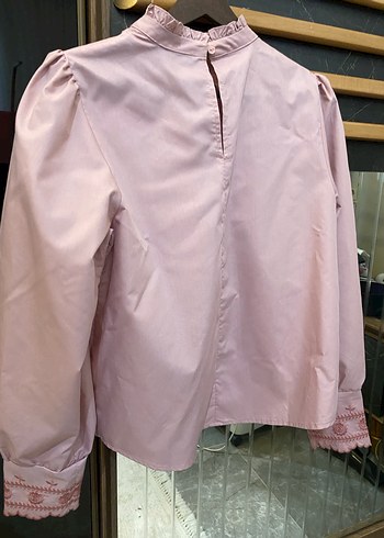 Trendyol & Milla Pembe Düğmeli Uzun Kollu Kadın gömlek
