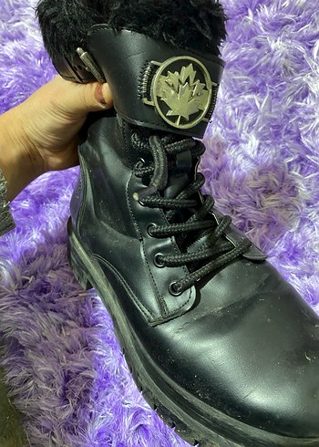 Lumberjack Siyah Deri Yüksek Topuklu Punk Bot | Gardrops