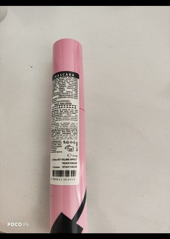 Sky Hacim Etkili Pembe Maskara - Görsel 3