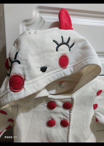 Bebek Kız Uzun Kollu Düğmeli Takım - Görsel 3