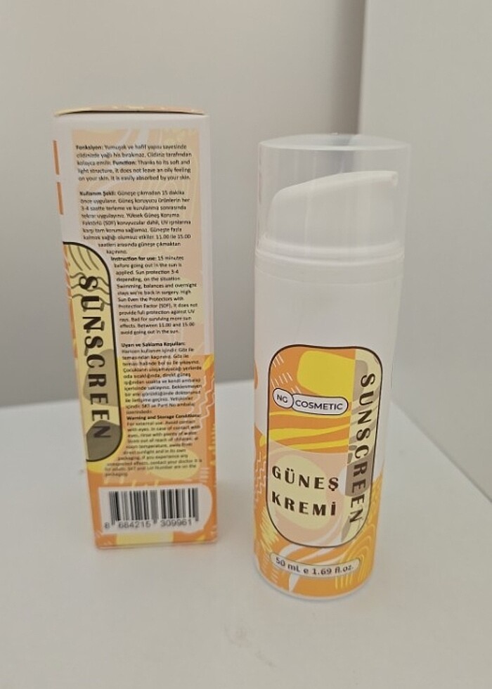 YETİŞKİN GÜNEŞ KREMİ NG KOZMETİK  - Görsel 4