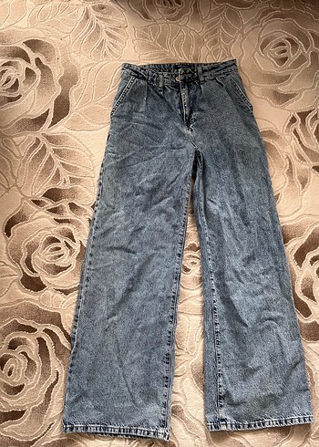 LC Waikiki Acik Mavi Genis Paca Denim Jean