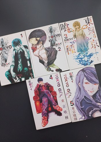 Tokyo Ghoul Manga 1-2-3-4-5. ciltler