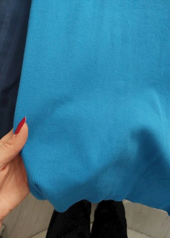 Mavi Uzun Askılı Elbise - Görsel 2