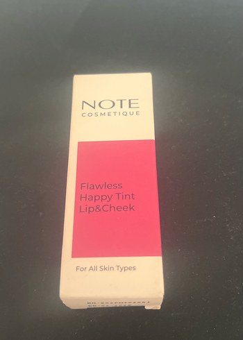 Beden pembe Renk Note Flawless Happy Tint Lip&Cheek Ruj