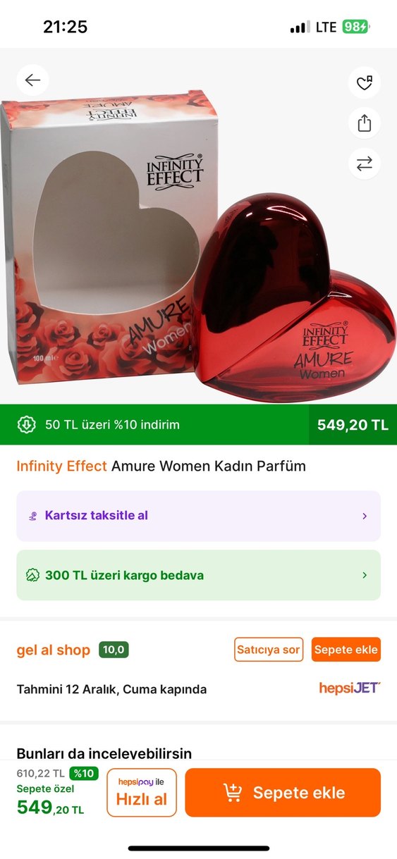 Infinity Effect Amure Kadın Parfüm 100ml - Görsel 3