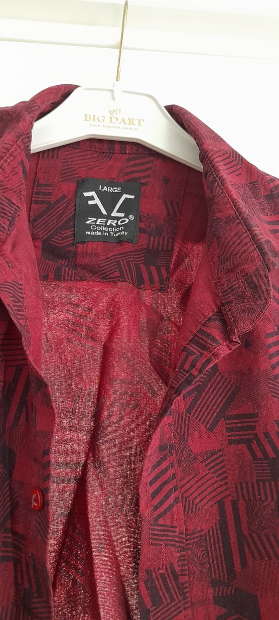 Bordo Bohem Uzun Kollu Gömlek - Görsel 3