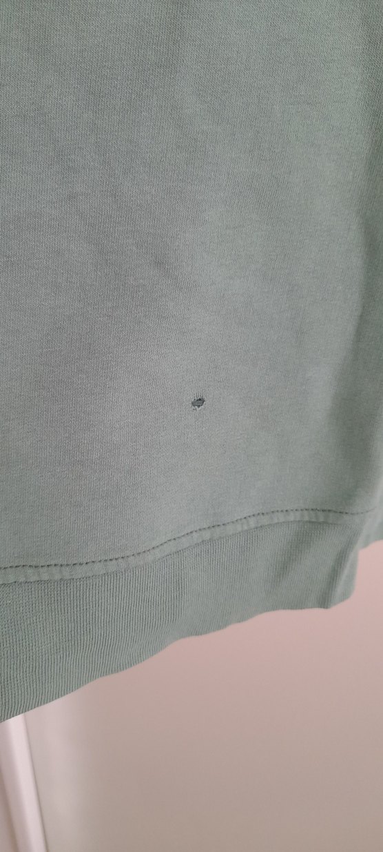 su yeşili Uzun Kollu Minimalist Sweatshirt - Görsel 3