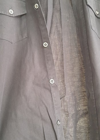 Lacivert Regular Fit Keten Erkek Gömlek - Görsel 3