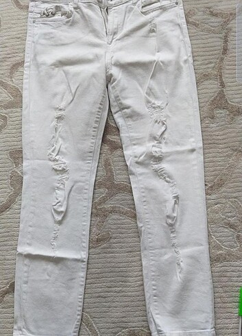 Koton Beyaz Jean Pantolon