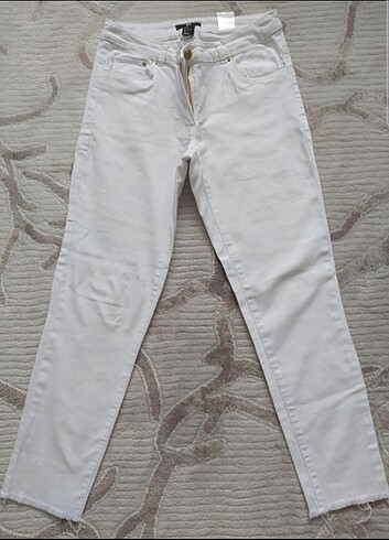 H&M Beyaz Jean Pantolon