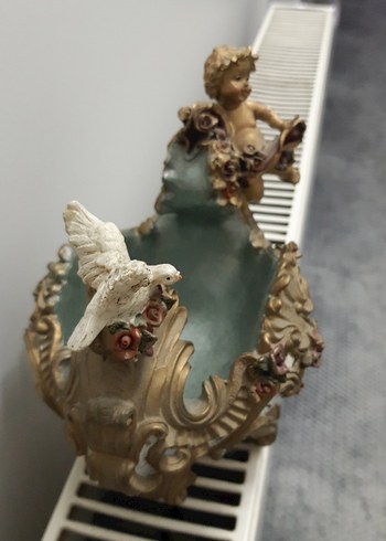 Pastel Beyaz Figürlü Dekoratif Biblo - Görsel 2