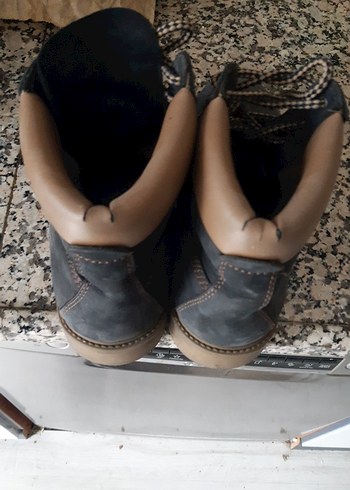 Gri Sokak Stili Erkek Ayakkabı Bağcığı - Görsel 4