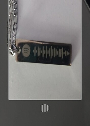  Beden Spotify barkodlu kolye