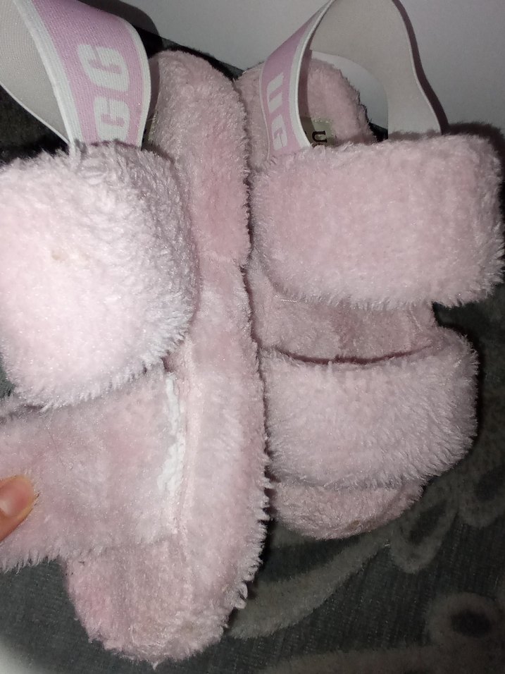 Pembe Peluş Kadın Terlik - Görsel 3