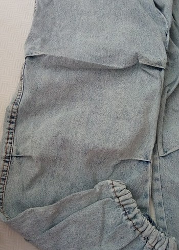 Diğer Paçası lastikli baggy jean