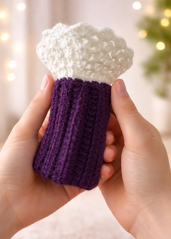 Mor Dantel Detaylı Bohem Kadın Eldiveni - Görsel 2