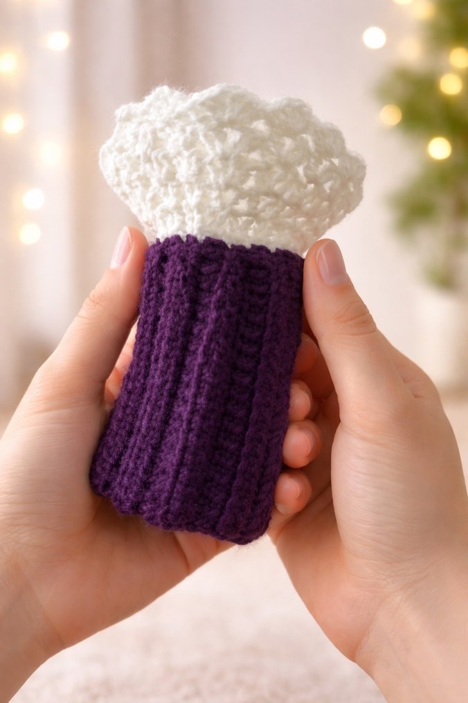 Mor Dantel Detaylı Bohem Kadın Eldiveni - Görsel 2