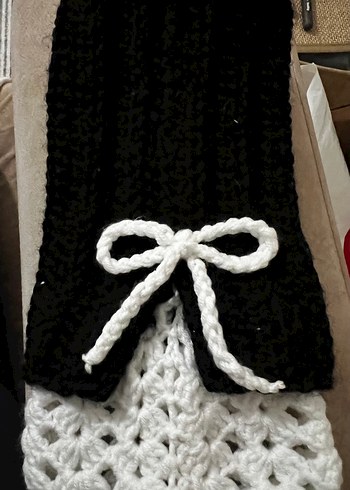 Dantel Detaylı Siyah Örgü Kadın Eldiveni - Görsel 4